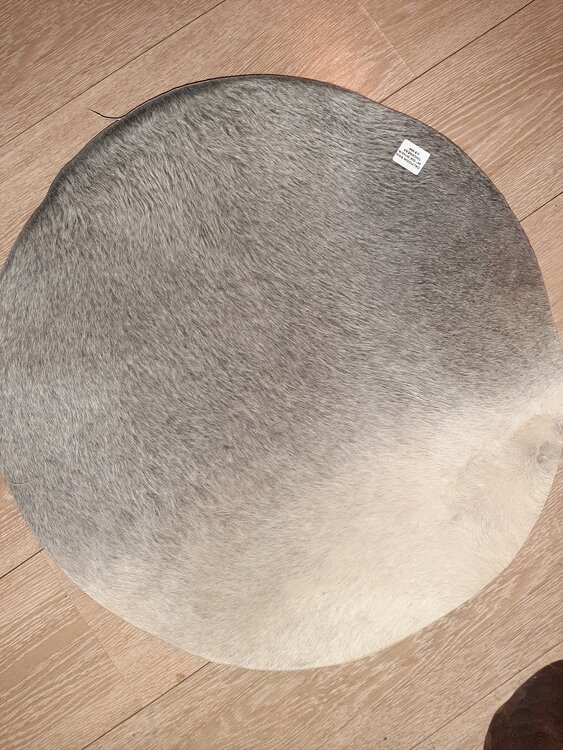 Koeienvel met haar &empty;  55 cm, dikte 1,5 - 3 mm