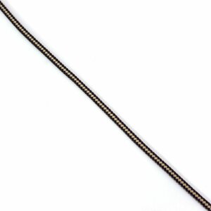 Touw Polyester, 4 mm, zwart-beige, StigSlag (p/m) 