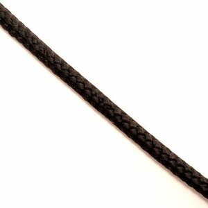 Touw Polyester, 6 mm, zwart, StigSlag (p/m) 