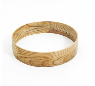 Sjamaandrumketel essenhout &empty; 35,5 x7,5 x1 cm 