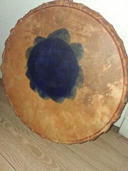 Sjamaan drum 50 cm gekleurd vel
