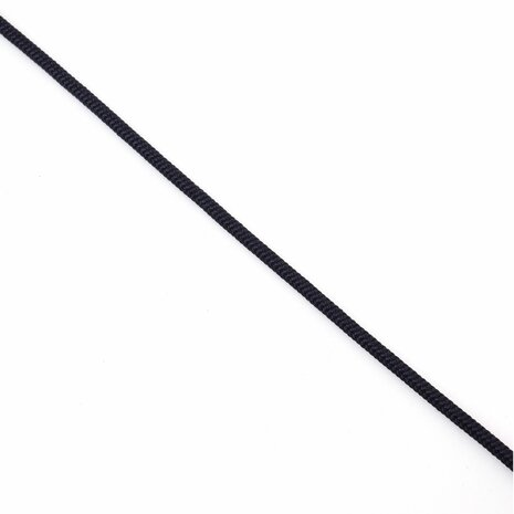Touw Polyester, 4 mm, zwart, StigSlag (p/m) 