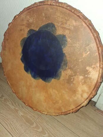 Sjamaan drum 50 cm gekleurd vel