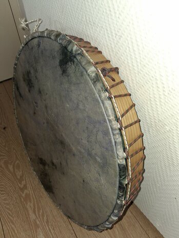 Sjamaan drum 50 cm gekleurd blauwig vel